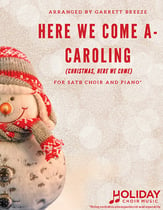 Here We Come A-Caroling SATB choral sheet music cover